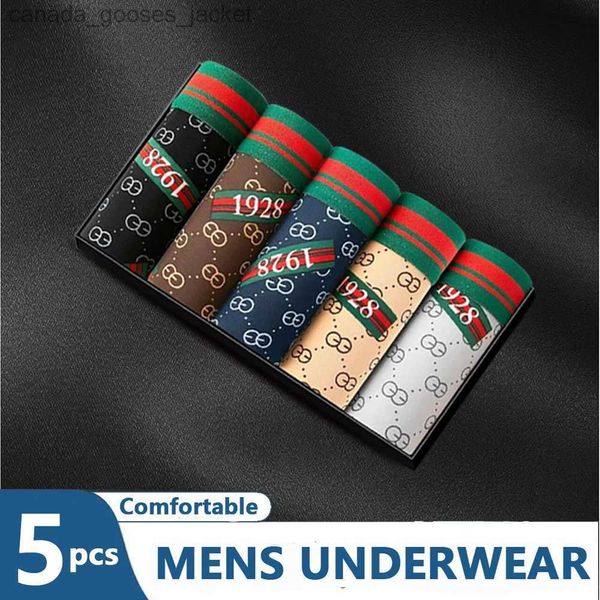 Piezas de 5 piezas/ropa para hombres BAJA BOXING Boxing Strish Sailet Sak Searts Alder Cabeza y transpirable ropa interior en forma de U Tamaño plus C240411