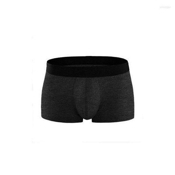 Sous-vêtements 5 couleurs solides respirant hommes garçon boxer shorts coton doux culotte décontracté sous-vêtements masculins grande taille XXXL