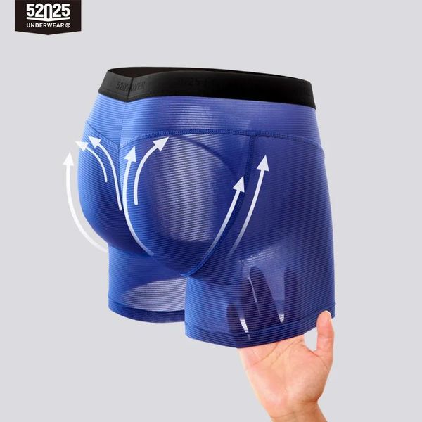 Sous-pants 52025 hommes sous-vêtements boxers rayés légers mince poussante