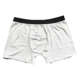 Sous-vêtements 5pcs Sublimation DIY Blanc Blank Polyester Boxer Briefs pour la Saint-Valentin et la fête des pères Taille S-2XLL231218