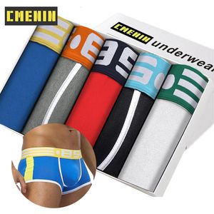 Calzoncillos 5pcslot Hombres Ropa interior Boxer Calzoncillos masculinos Algodón Hombre Calzoncillos Calzoncillos suaves Boxershort corto Sólido Under Wear BS101 230503