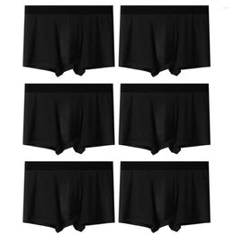 Caleçon 6 pièces/lot sous-vêtements pour hommes bon coton homme culotte confortable hommes poids approprié 55kg à 120kg porter des slips