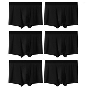 Caleçon 6 pièces/lot sous-vêtements pour hommes bon coton homme culotte confortable hommes poids approprié 55kg à 120kg porter des slips