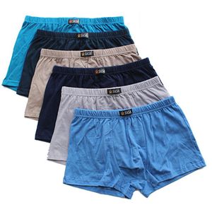 Onderbroek 6pcs Men Boxer ondergoed katoenen boksers slipje comfortabele heren onderbroek sexy solide cuecas trunks merk shorts heren bokser 4xl 230413