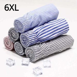 Onderbroek 6XL Mannen Ondergoed 5 Stuks Boxers Shorts Heren Slipje Katoen Slaap Onderbroek Gestreepte Pijl Shorts Plaid Losse Comfortabele Homewear