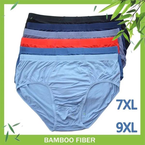 Calzuelas 7xl 9xl u bolsa suave sexy para hombres para hombres ropa interior tamaños grandes fibra de bambú de bambú interior hombre hombre