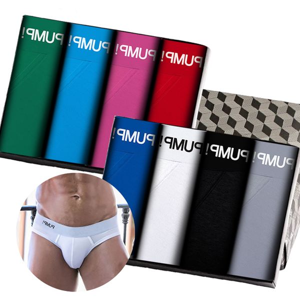 Slip 8 Pcs Taille Basse Jockstrap Sous-Vêtements Homme Brève Mode Coton Slip Gay Sexy Hommes Culottes Slips Hommes Pour Homme 221008