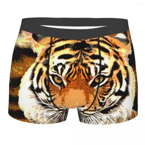 Calzoncillos Calzoncillos bóxer abstractos para hombre Tigre Amante de los animales Altamente transpirable Pantalones cortos sexy de alta calidad Idea de regalo