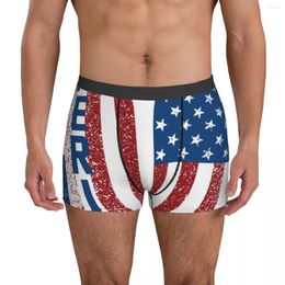 Onderbroek American Flag Freedom Underwear Country Symbool Heren Custom Funny Boxer Shorts Hoge kwaliteit Briefsproblemen plus maat