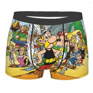 Sous-pants Anime Astérix et Obelix Men's Stretwear Underwear Cartoon Boxer Briefs Soft