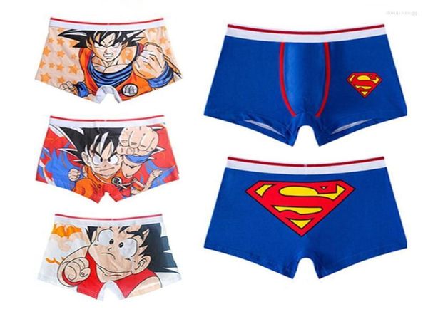 Calzoncillos Anime Men Funny Men39s hijo interior Goku Kakarotto Cosplay Boxer Shorts Man Cotton Massor Massor Breatable Partunderpan9779429