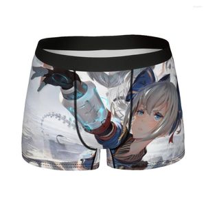 Calzoncillos Chica de anime pelo blanco Bronya Zaychik Honkai Star Rail juego bragas de algodón ropa interior para hombres pantalones cortos Boxer Briefs