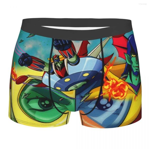 Sous-pants anime UFO Robot Grendizer Breathbale Panties Men's Underwear Print Shorts boxer Briefs