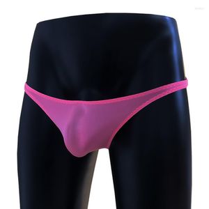 Onderbroek aankomst! Half transparante mannen sexy een stuk gladde slips coolflex ondergoed cueca gay