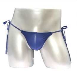 Onderbroek verband bikini mannen sexy premium zwempak zwembroeken mans string zonnebaden zonnebaden ijs zijden slipje elastische tas heup a50underpants