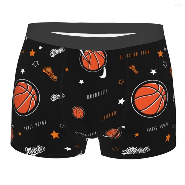 Calzoncillos Jugador de baloncesto Ropa interior para hombres Amante de los deportes Boxer Shorts Bragas Novedad Mediados de cintura para Homme S-XXL