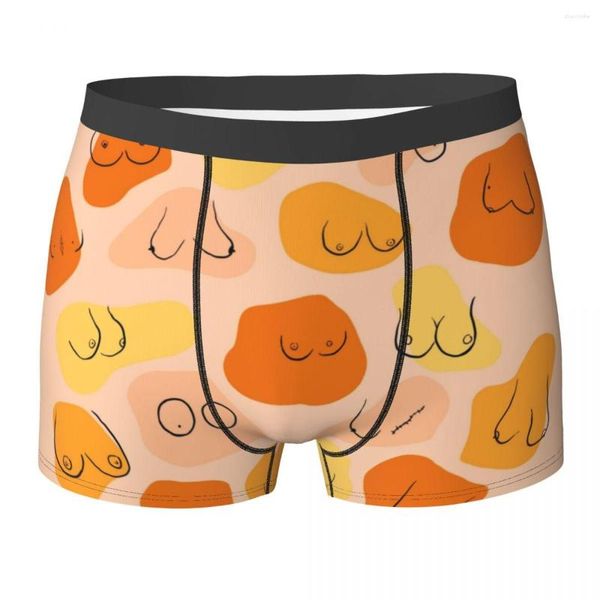 Sous-pants beaux seins rétro pour hommes de sous-vêtements pour hommes Briefes shorts Bourgettes sexy respirant pour mâle plus taille
