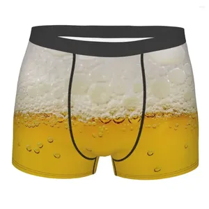 Sous-pants de la bière Design Men Homme Panties Men's Underwear Ventilate Shorts Boxer Boxer Boxers Pack Imprimé