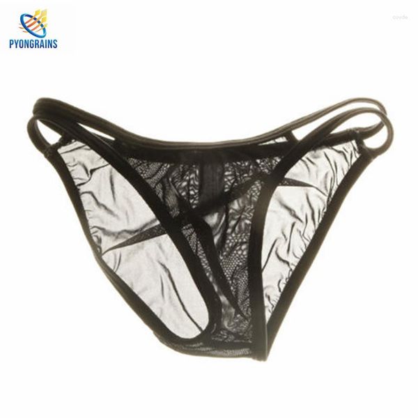 Calzoncillos Bikini 2023 Calzoncillos de nailon Cintura baja Ropa interior sexy Slip Uomo Cuecas Gay Brave Person