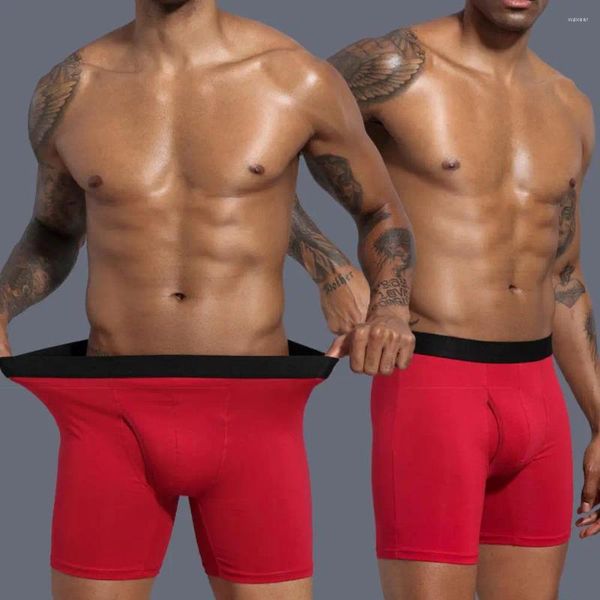 Caleçon Boxer Slip Respirant Hommes Boxers Ouverture Avant Stretch Taille Moyenne Troncs Chic Natation Sous-Vêtements De Bain