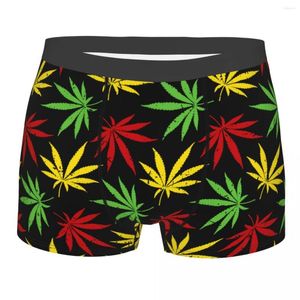 Sous-pants Boxer Hommes Rasta quitte les shorts de culotte pour hommes.