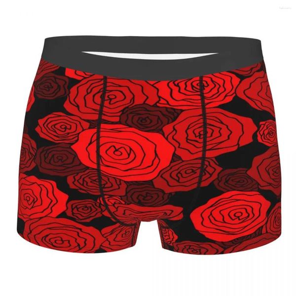 Caleçon Boxer Homme Sous-Vêtements Homme Culotte Rouge Rose Short Confortable Homme