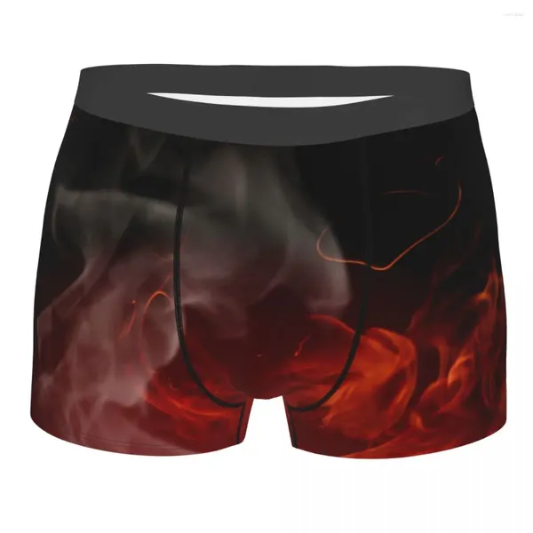 Sous-pants Boxershorts Men Coupable Pantes Set Burning Flame Underwear Man Boxer