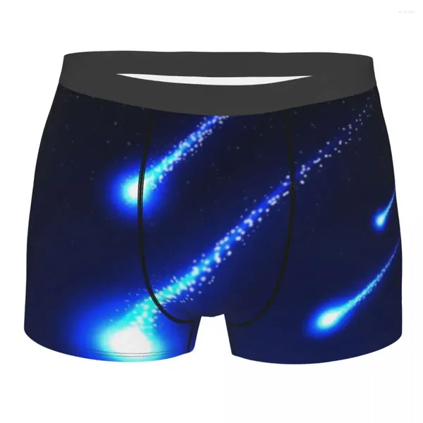 Calzoncillos Boxershorts Hombres Conjunto De Bragas Cómodas Lluvia De Meteoros En El Cielo Nocturno Ropa Interior Hombre Boxer