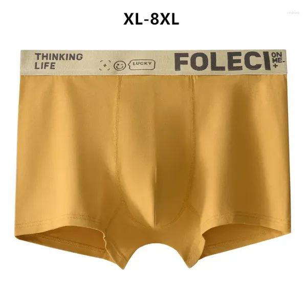 Caleçons garçons coton boxeurs grande taille 5XL 6XL 7XL 8XL enfants adolescents couleurs 130KG sous-vêtements confortables sans couture culottes hommes Boxershorts