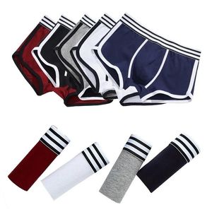 Sous-pants Marque Mâle sous-vêtements masculin Boxer Boxer Panties Mens Boxershorts Sous-pants Coton de haute qualité Sexy Homme Hot Boxer pour hommes