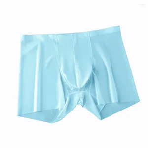 Onderbroek Merk Mannen Ondergoed Mannelijke Slipje Trunks Boxer Briefs Ademend Comfortabel Mode Ijs Zijde Jockstrap Sexy