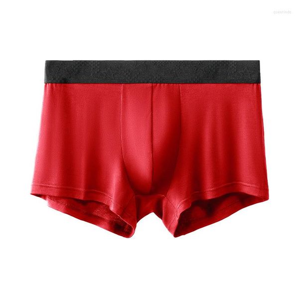 Sous-vêtements respirant Boxer garçons Modal hommes boxeurs grande taille mince U poche Sexy hommes slips Shorts pour garçon sous-vêtements