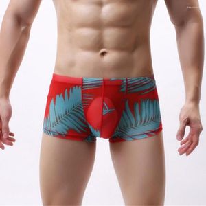 Onderbroek Adembatten Sexy Mens Boxer Shorts Underwear Low Rise Bulge Pouch Boxers Man slipjes Beachwear Lingerie Plus Maat