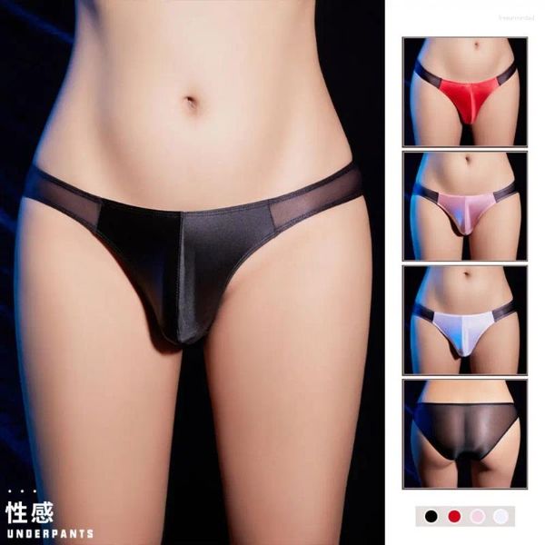 Sous-caissage Briefes Sexy Sexy Erotic and Ultra Ultra Min Sous-Wear Triangular Pantals Low Waited Transparent serré gay Slips Lingerie