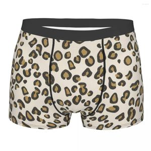 Unterhosen Braun Leopardenmuster Atmungsaktive Höschen Shorts Boxershorts Herrenunterwäsche Belüften