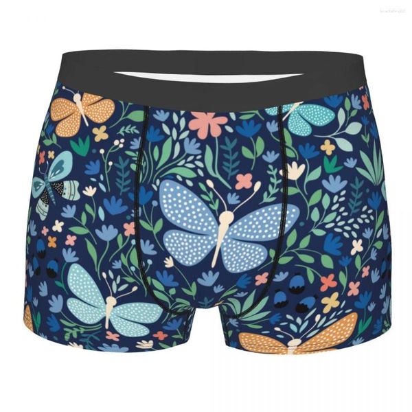 Calzoncillos mariposa flor Homme bragas pantalones cortos Boxer calzoncillos hombre ropa interior cómoda