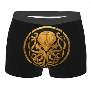 Calzoncillos Call Of Cthulhu Lovecraft Ropa interior masculina Sexy Impresión personalizada Boxer Shorts Bragas Calzoncillos Transpirable