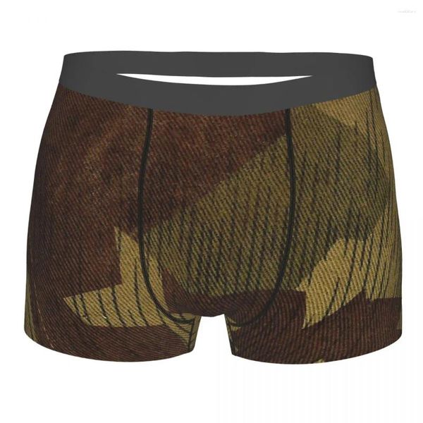 Sous-vêtements Camouflage Army Cotton Culottes Sous-vêtements pour hommes Sexy Splittertarn B Luftwaffe Shorts allemands Slips