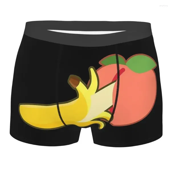 Sous-pants bananes décontractées et pêche Bananas Design créatif Homme Panties Male Underwear confortable Shorts boxer Briefs