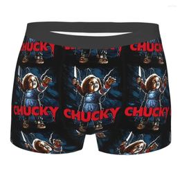 Onderbroek Chucky Child's Play Doll Man's Boxer Briefs Horror Movies Zeer ademende hoge kwaliteit sexy shorts cadeau -idee