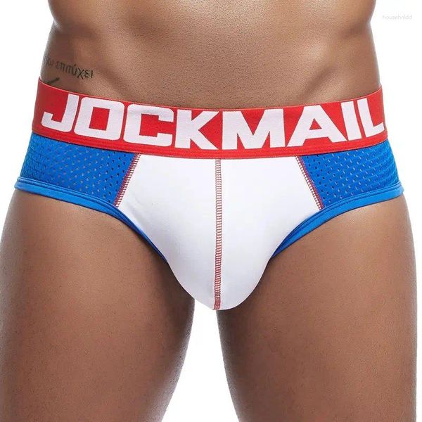 Sous-vêtements de sport classique sous-vêtements pour hommes coton respirant maille Boxer slips couleur contrastée grande taille taille basse short de bain Uderpants