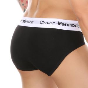 Slip CLEVER-MENMODE Coton Sexy Sous-Vêtements Hommes Slip Bulge Pouch Respirant Culotte Bikini Solide Taille Basse Doux HombreUnderpants