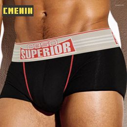 CMENIN 1 Stuks Katoen Sexy Mannen Ondergoed Boxers Zachte Cuecas mannen Slipje Homo Man Lage Taille Heren bikini Boxer Korte