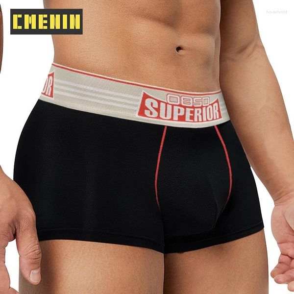 Sous-pants Cmenine 2024 Coton Sexy Sexy Men's Bikini Low Rise Gay Boxers Shorts Soft Cuecas Homme sous-vêtements