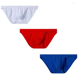 Calzoncillos Cmenin 3pcs Besos de algodón Briefs Hombres Underwear Macaron Jockstrap Man AD7202