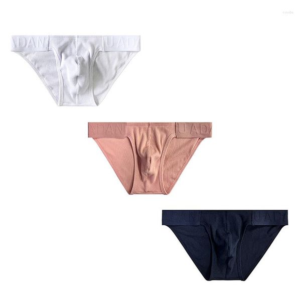 Slip CMENIN 3 pièces hommes sous-vêtements slips Sexy taille basse respirant coton hommes homme Jockstrap Pantie Gays slip