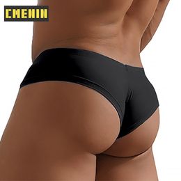 Calzoncillos CMENIN 3 unids Modal Gay Sexy Mens Bragas Calzoncillos Hombres Quick Dry Slip Jockstrap Ropa interior Hombre Breve Pene 230420