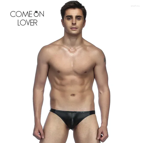 Calzoncillos Comeonlover Tallas grandes Calzoncillos para hombre de cintura baja Sexy Hipster G-String Thong Calzoncillo Hombre BlackSilver Ropa interior erótica MPI004