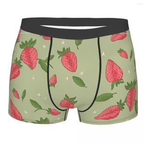 Onderbroek Cottagecore Landelijke Esthetische Aardbeien Katoenen Slipje Herenondergoed Ventilatie Shorts Boxershorts