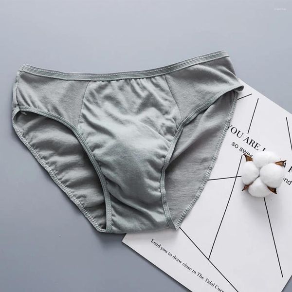 Sous-pants Briefs jetables en coton pour hommes Voyage portable Couleur solide sous-vêtements de haute qualité Hombre confortable Hombre mâle